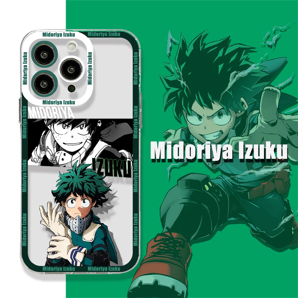 My Hero Academia Katsuki Bakugo BNHA Phone Case For iPhone 15 14 13 12 11 Pro Max X XR XS 6 7 8 Plus Soft Silicone Transparent