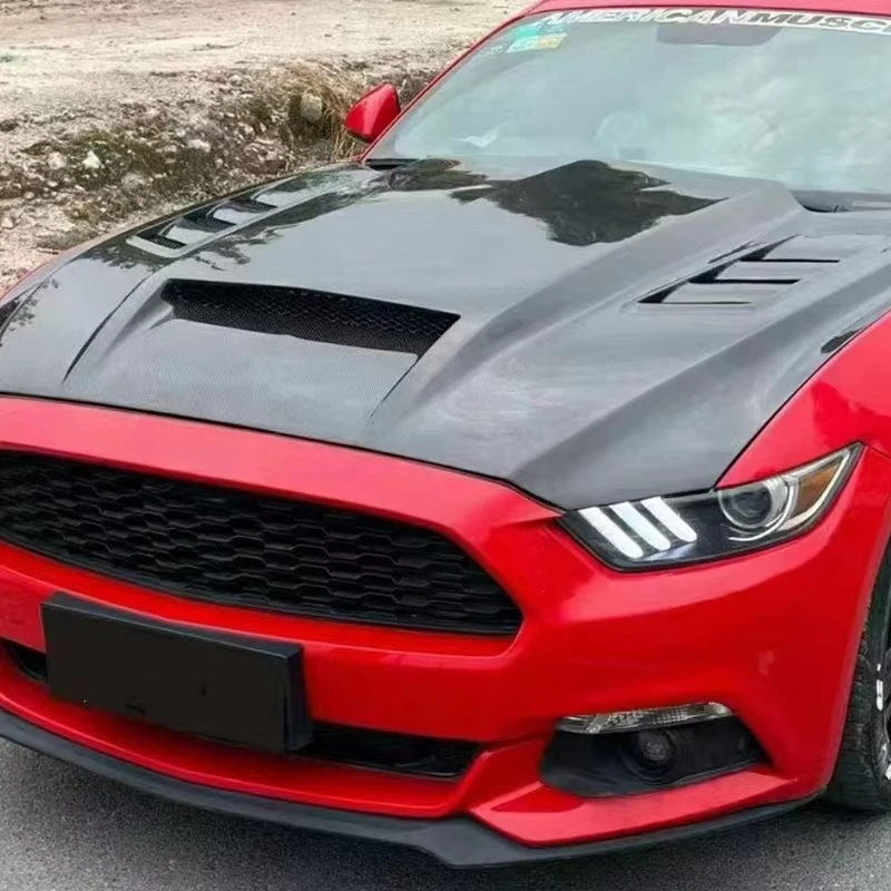 

Carbon Fiber Hood Car Automotive First Carbon Fiber Hood Carbon Fiber Engine Hoods for Ford Mustang 15-17 18-23