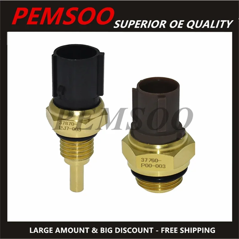 2PCS 37760-P00-004 37870-PJ7-003 Coolant Temperature Sensor Switch for Honda CR-V Civic Acura Odyssey Isuzu 37760-P00-003