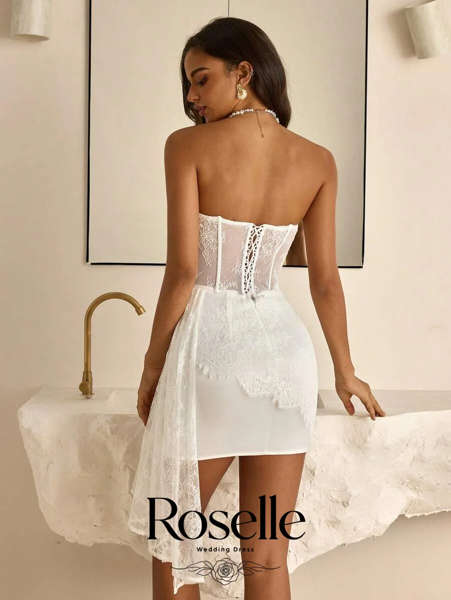 ROSELLE Mini Koronkowa Sukienk – Wedding Qw recenzja i cena