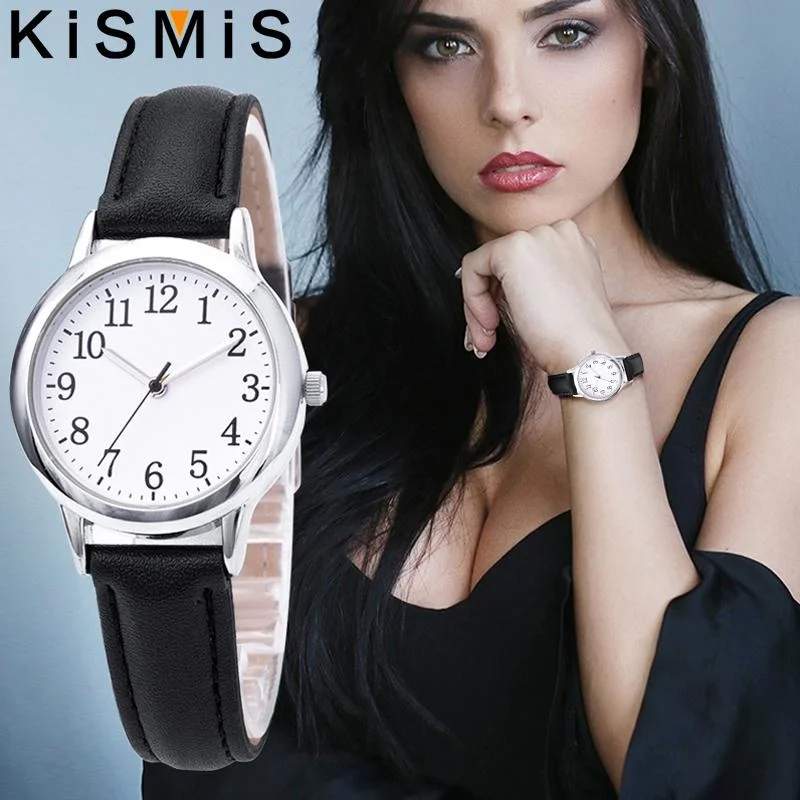 KISMIS  Women's Quartz Watch Fashion Movement Easy to Read  Numerals Simple Dial Thin Bracelet Watches image 2