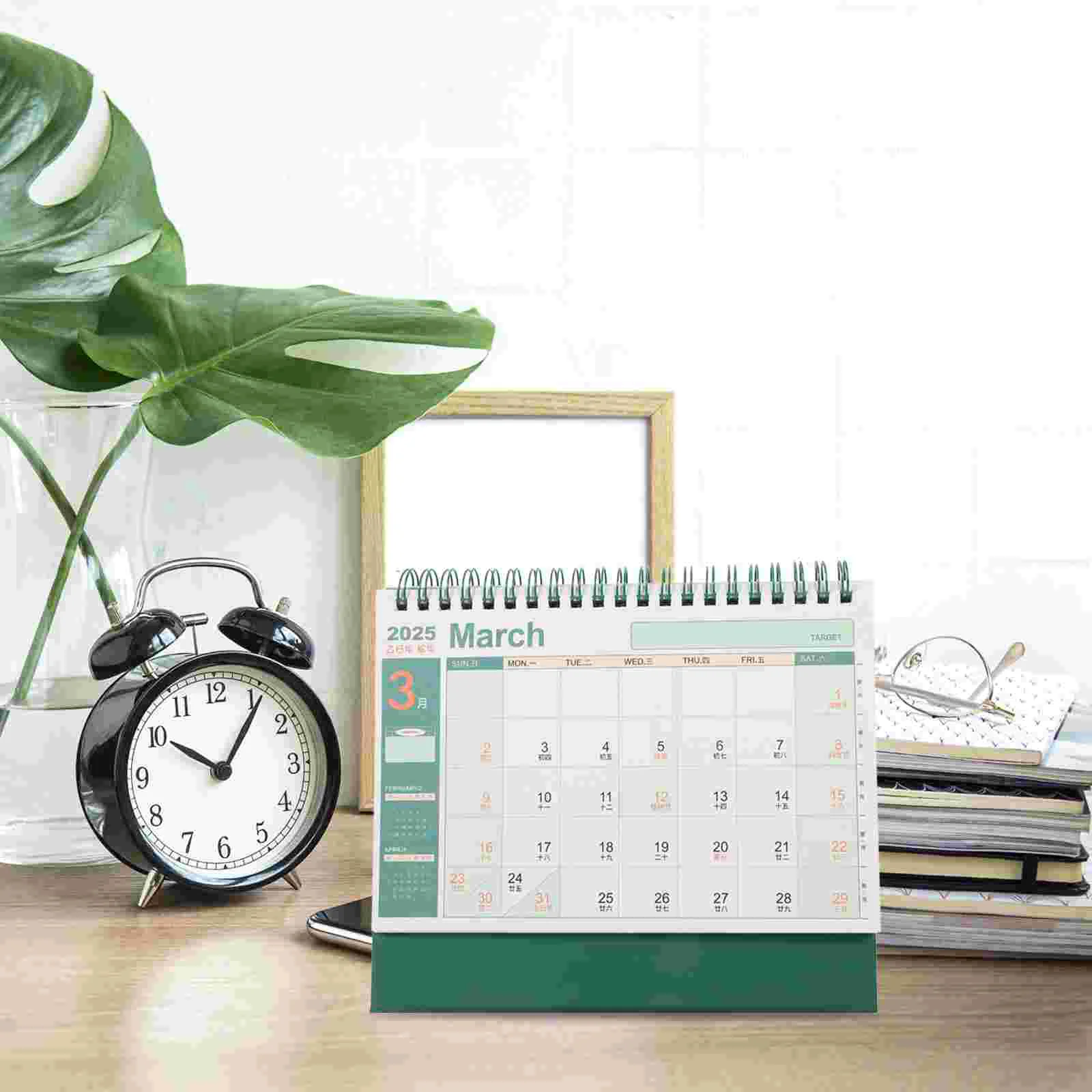 

2025 Desk Calendar Flip Desktop Decor Year Planner Paper Small Turn The Page Calendars