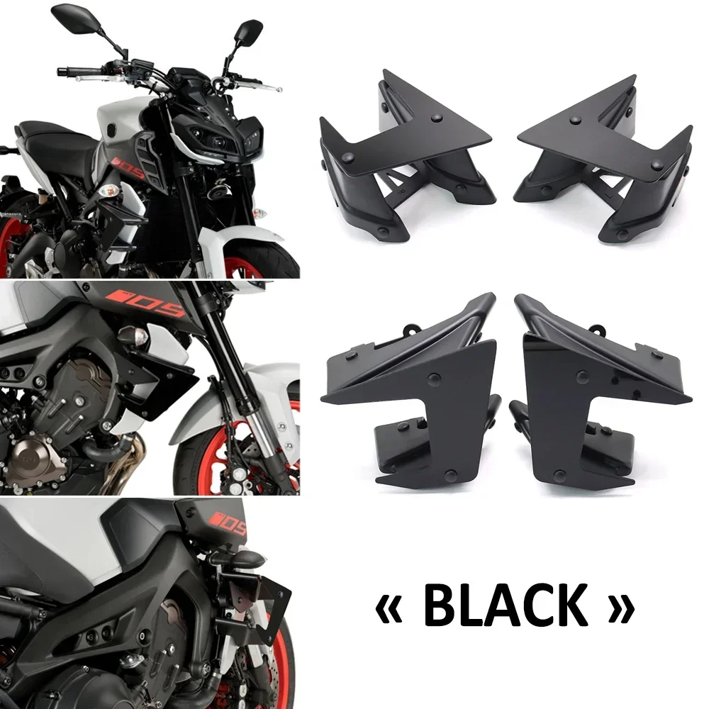 Alerones de carenado para motocicleta Yamaha, piezas laterales de Downforce desnudo, Winglet fijo, Deflector de ala para MT-09 MT09 MT 09 SP 2020-2017, novedad