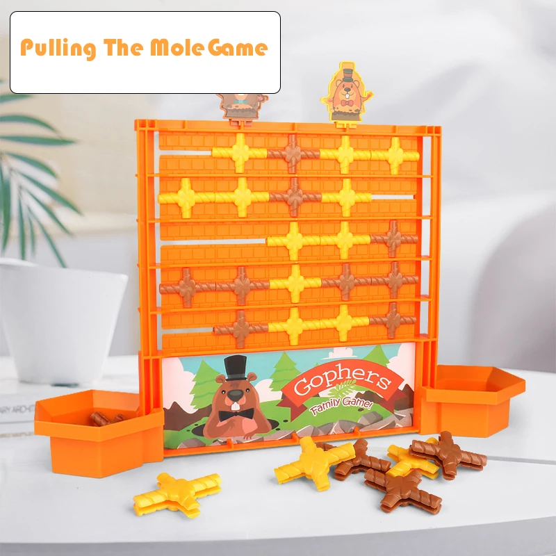 Family Board Groundhog Dig Tunnel Set Logic Thinking Training Educational Multiplayer Interactive Table Desktop Games Kids Toys