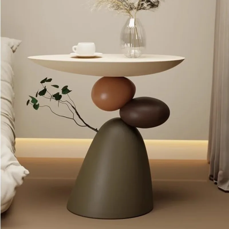 

Aesthetic Black Side Tables Modern Design Tray Unique Nordic Coffee Table Round Minimalist Mesa De Centro Sala Furniture Home