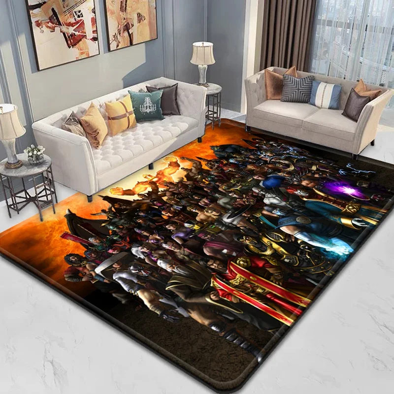 Mortal Kombat Game Anti-Slip Rug, Doormat, Bedroom Floor Decoration, Living Room Carpet, Kitchen and Bathroom