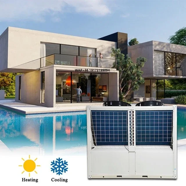 R410a Commercial Air Source Heat Pump for Pool Heating and Cooling Above Ground Pool Heater Electric for Industrial 120 kw