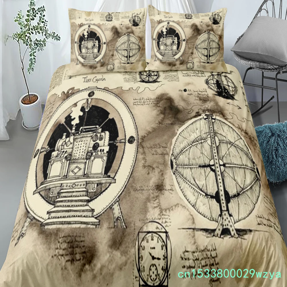 Neverland Map Duvet Cover Set King Queen Double Full Twin Single Bed Linen Set
