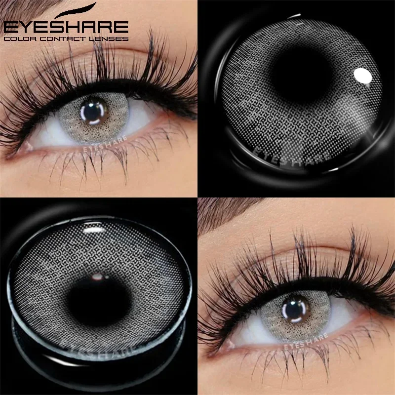 EYESHARE 1 Pair Colored Contact Lenses Natural Look Gray Eye Lenses Brown Contacts Blue Lenses Fast Delivery Green Eye Lens