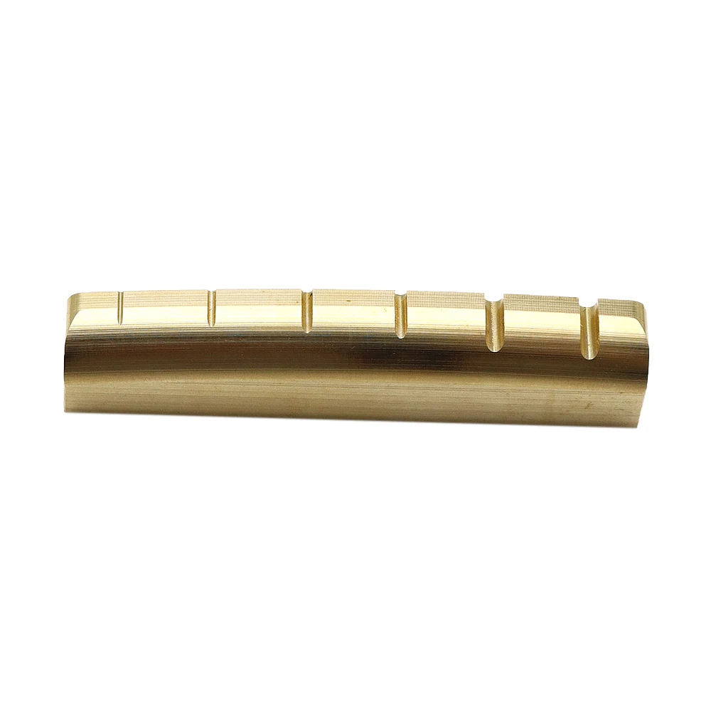 1 Stück Gitarrensattel 43 mm Messing für Gibson Les Paul LP SG Style Elektro- oder Akustikgitarren – Detail 7