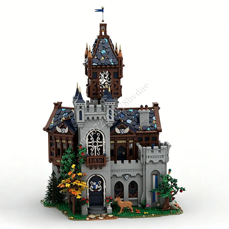 12485 PCS Medieval Castle Modular Architecture Building Blocks Collectible Assembly Model Toy For Adult Home Table Decor Display