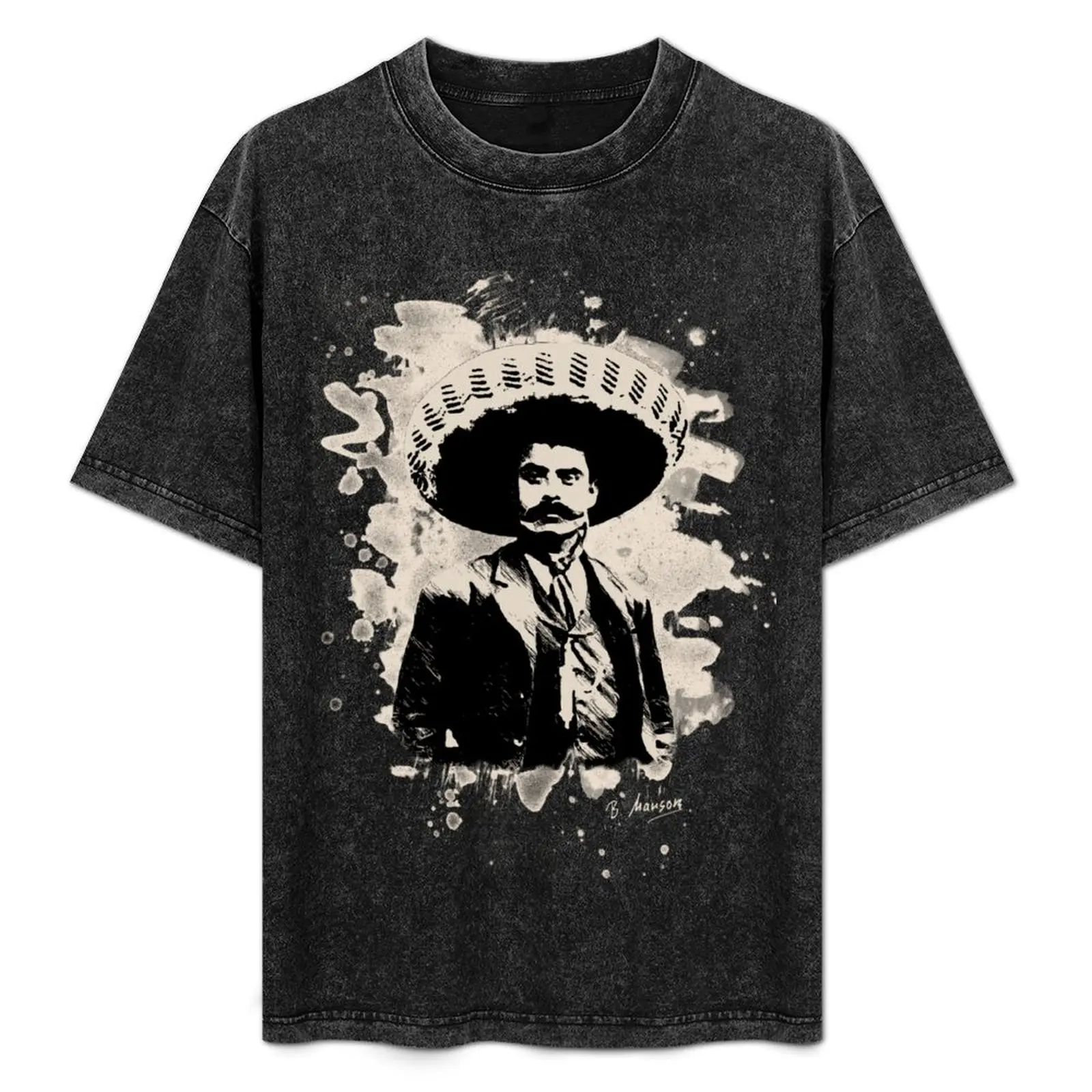 

Emiliano Zapata - bleached creme-white T-Shirt Classic Graphic Short Sleeve Top