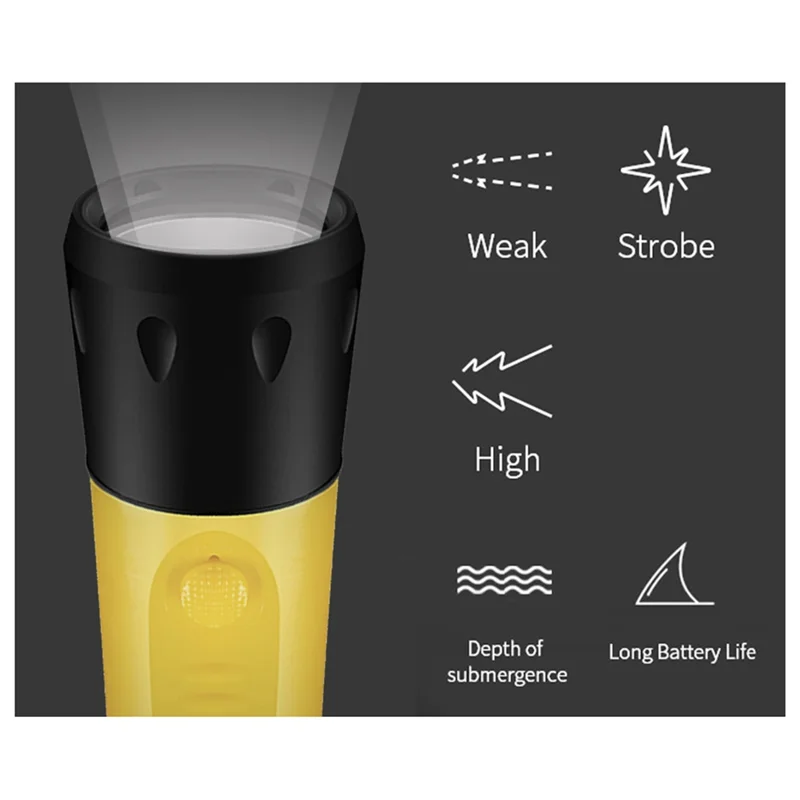 

AT29-Night Diving Illuminator L2 Focus Long Flashlight For Night Lighting, Diving With Yellow Light EU Plug