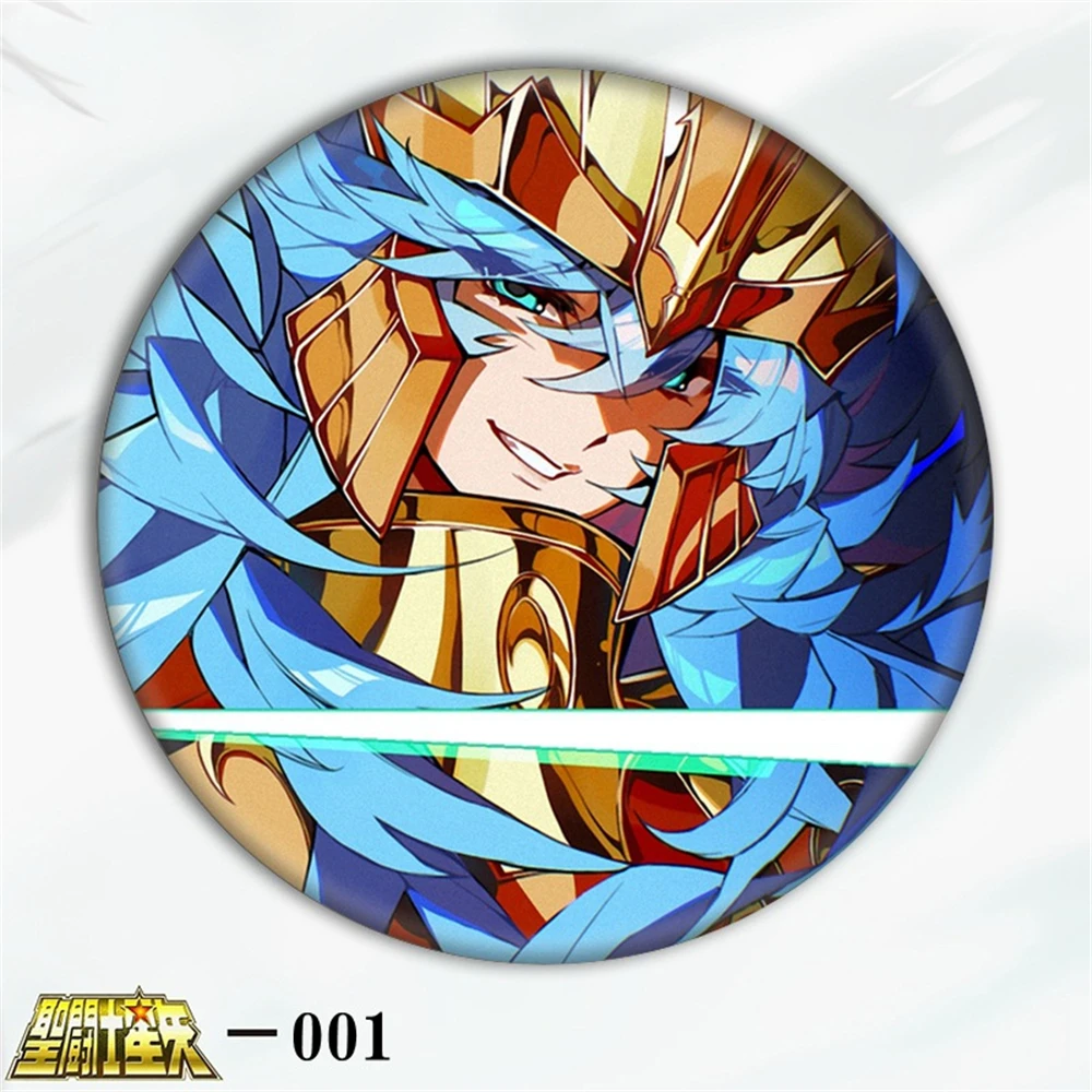 58 ミリメートルアニメ聖闘士星矢一輝岬小道コスプレ衣装バッジピン SPTE ブリキブローチ小道具ギフト