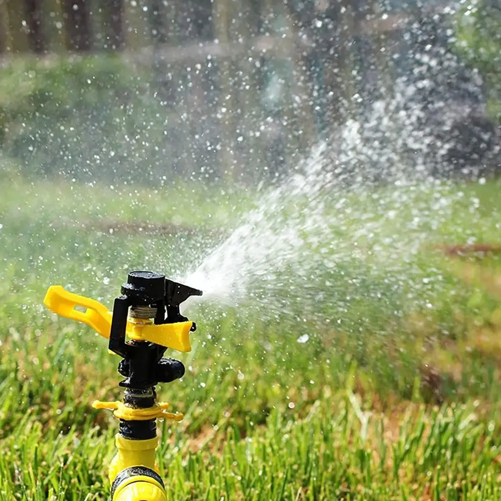 Adjustable Impact Sprinkler Spiked Rotary Jet Rotary Watering Nozzle Watering Nozzle 360 Degrees Garden Sprinkler Garden