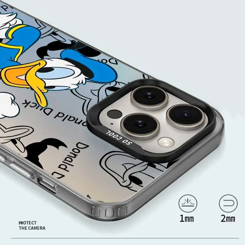 Cartoon Donald Duck Phone Case For iPhone 15 14 11 13 12 Pro Max XR X XS Plus Hard Matte Shell Protective Cover Fundas