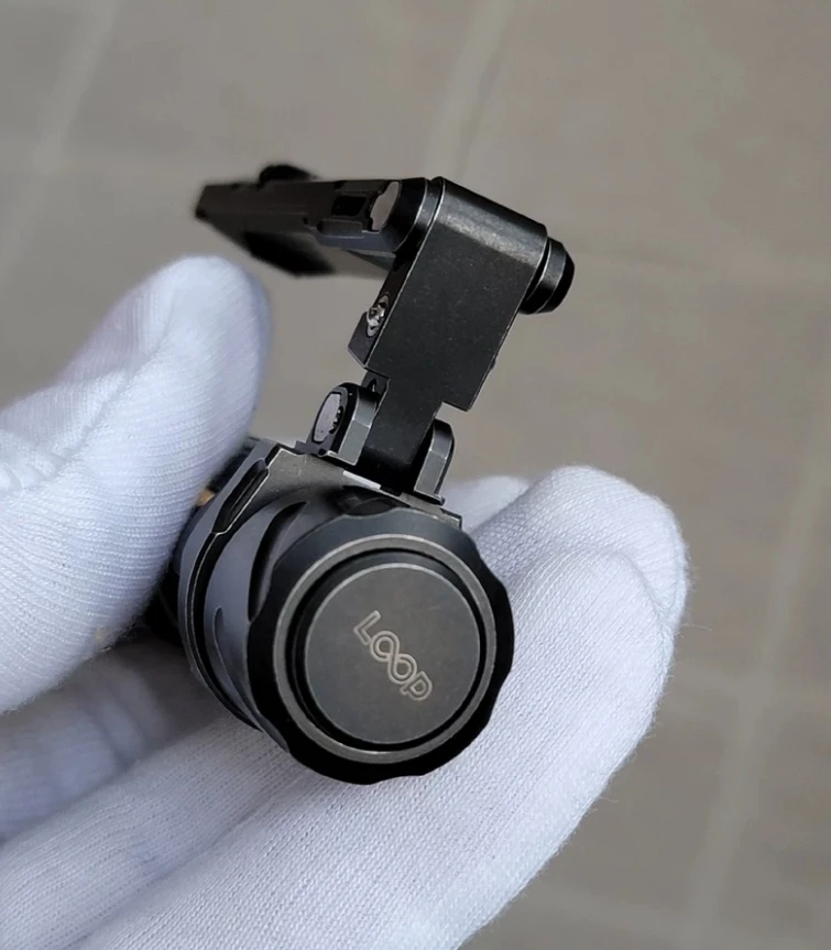 EDC SK03 Titanium Black Aging Set 14500 Lithium Battery Flashlight