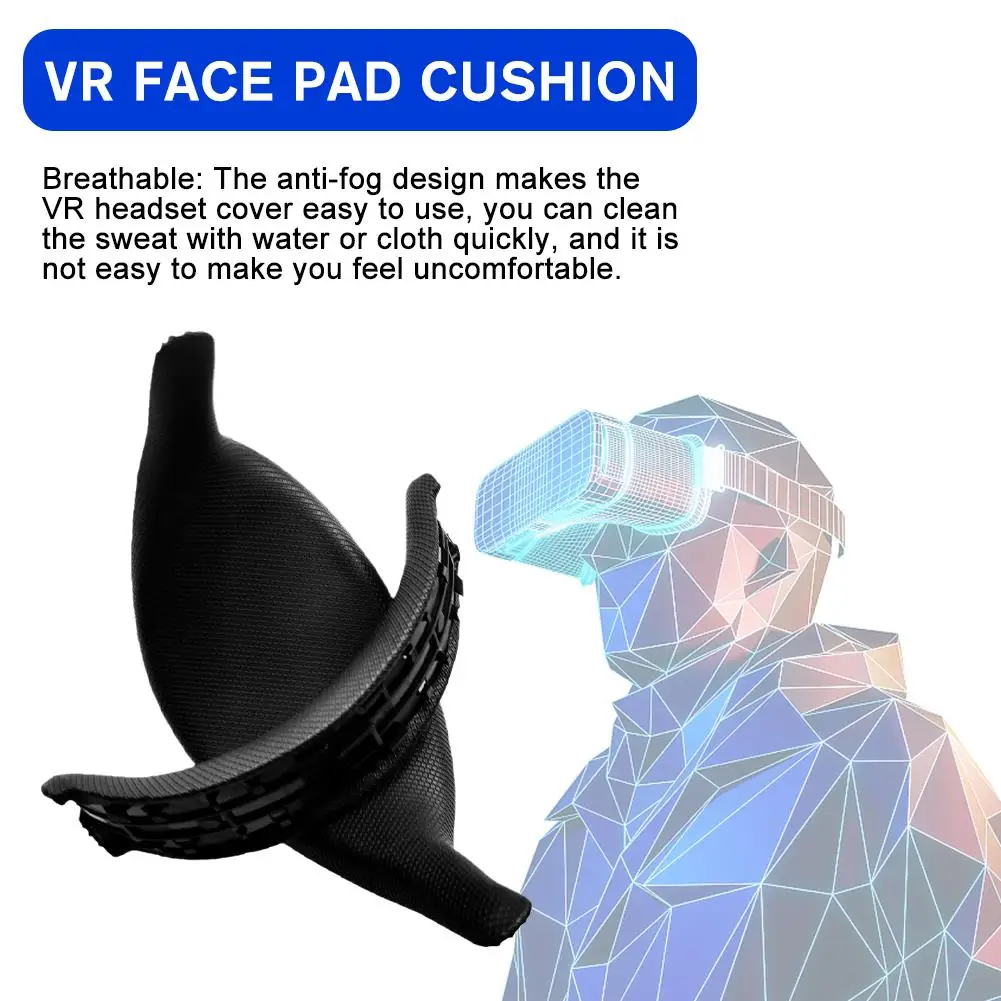 Upgraded VR PU Cover-Mask& Face Cushion for PSVR Gen1 Breathable Face Padding, Sweatproof Refreshing Comfortable P9H7