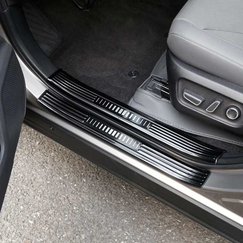 Car Door Sill Plate Threshold Protection Decoration Strip Fit For Toyota Rav4 2026 Entry Board Pedal Cover Interior Stickers
