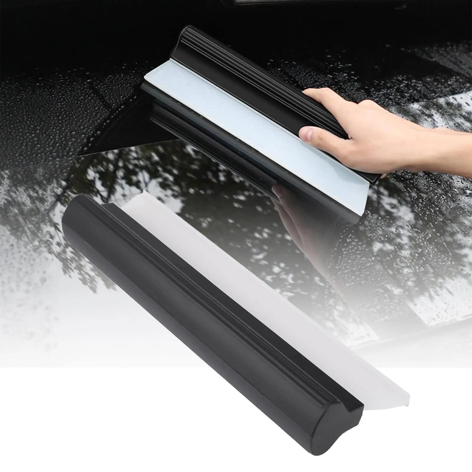 Car Wiper Draining Wiper Blade Soft Silicone Handy Wiper Power Water Repellent Snow Wiper Drain Wiper Blade Car Wash Supplies