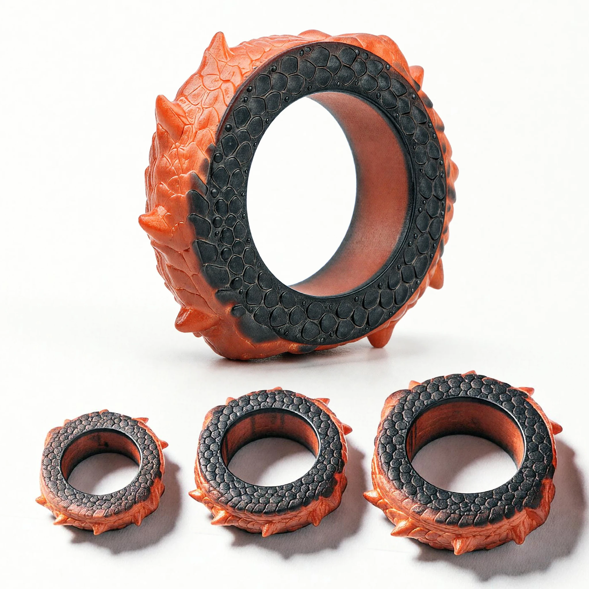 SHAZ Fantasy Dragon Silicone Cock Ring for Men Reusable Delay Ejaculation Penis Ring Scrotum Bondage кольцо на член