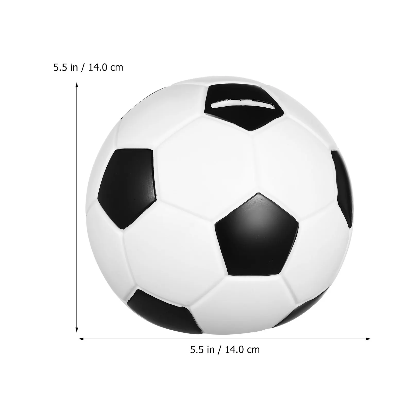 Football Piggy Bank Soccer Ball Shape Vinyl Coin Bank for Kids and Adults Convenient Deposit Withdrawal Saving Money Box Decor