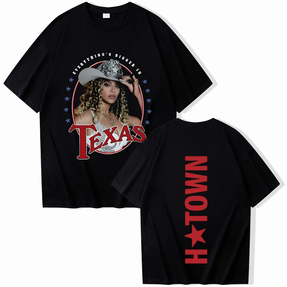 

Beyonce Cowboy Carter 2025 T-shirt Man Women Harajuku O-neck Summer Casual Shirt Ins Y2k New Brand New Style