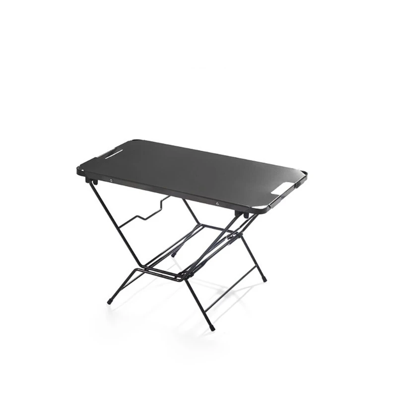 Fireside Firewood Table Outdoor Camping Camping Portable Removable Table Stainless Steel Table Top