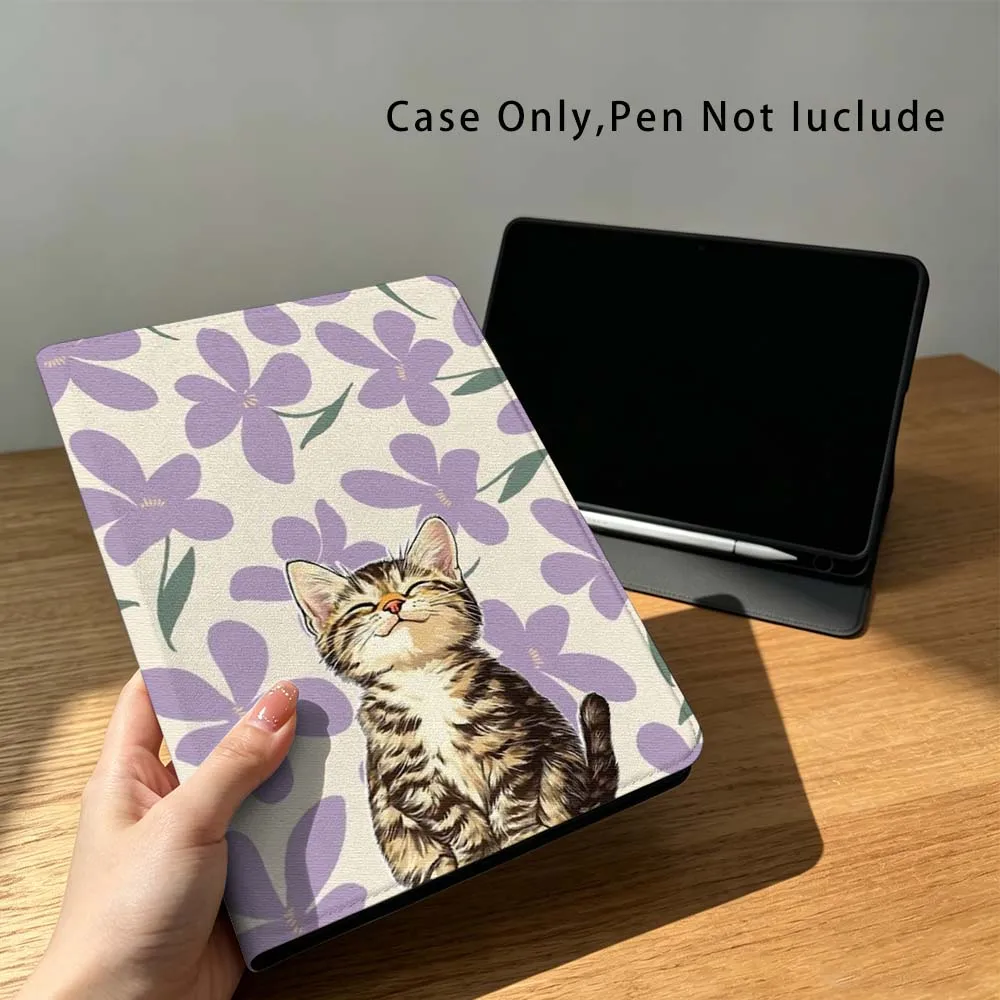 Cute Kitten Pattern Fashion For Xiaomi Poco Redmi Pad 8 2 4 5 6 6S 7 7S SE Pro 14 11 11.2 12.1 12.5 Inch Tablet Case