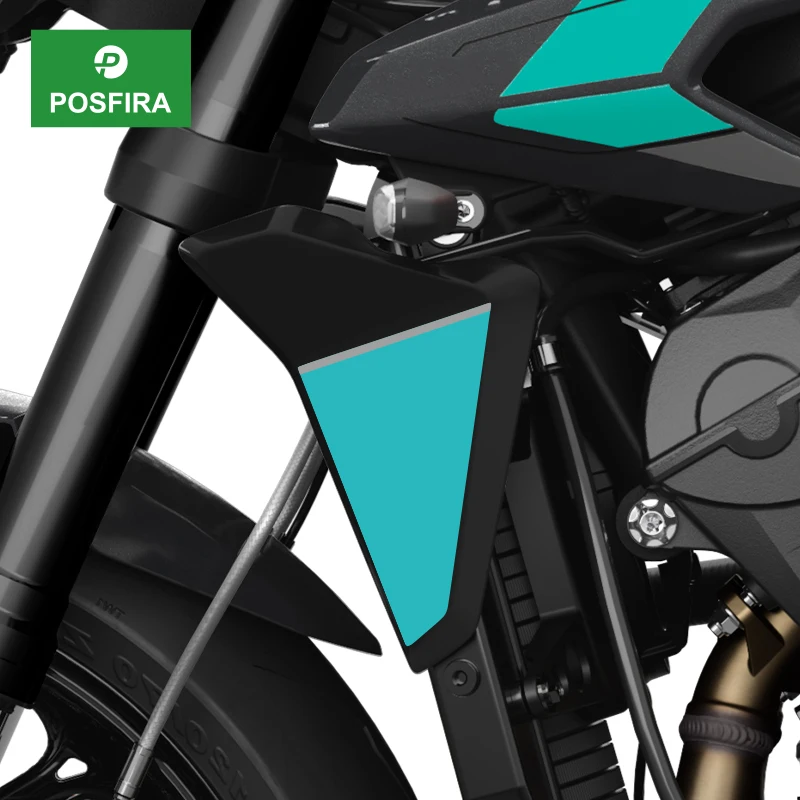 POSFIRA Motorcycle Radiator Panel Sticker Vinyl Decals for Triumph Street Triple 765 R RS 765R 765RS 2023-2026 2024 Accessories