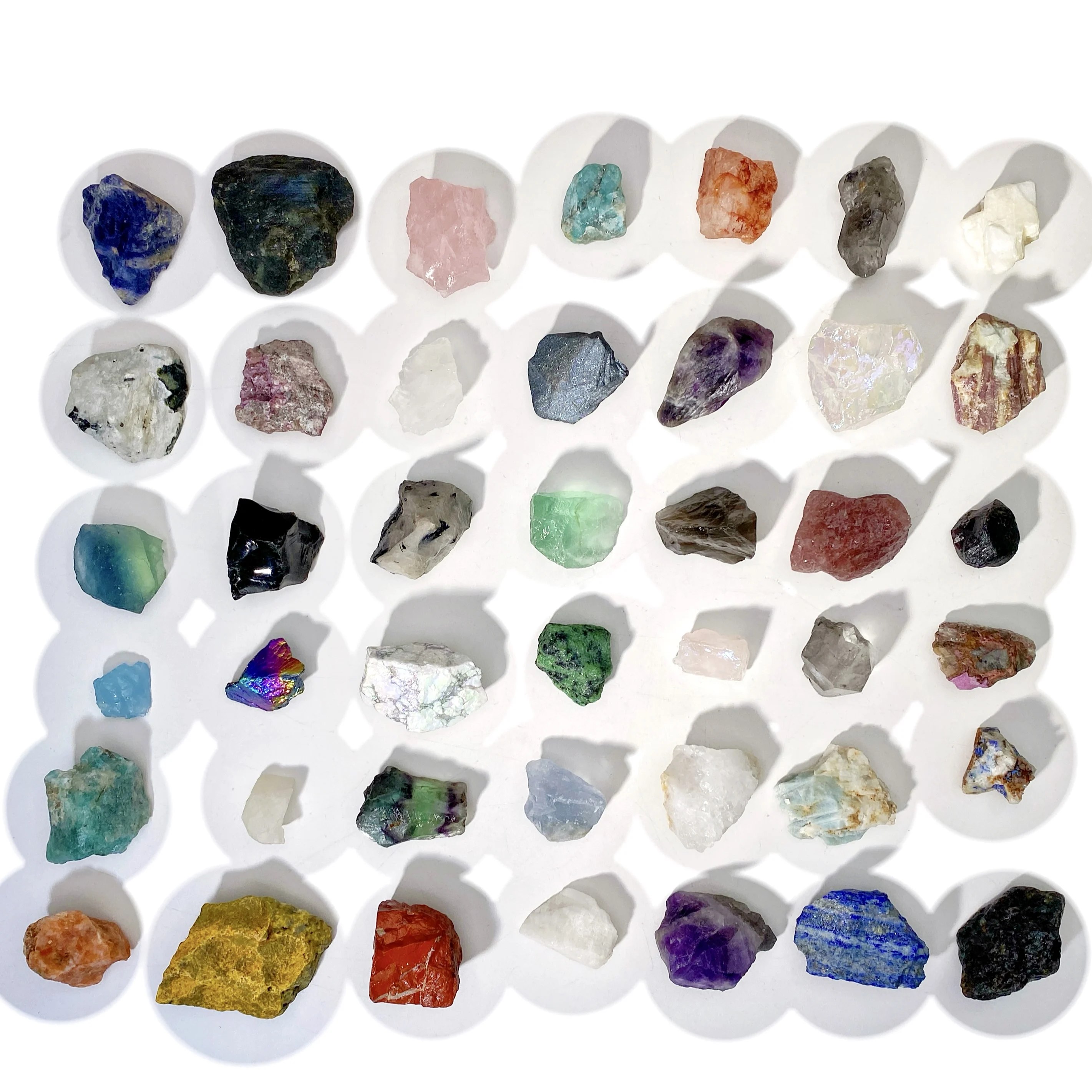 Mystery Box 100g/300g/500g/1000g Mixed Crystals Raw Stone Blind Box,Exciting,35 Types Crystals Raw Rough Stones Random Selection