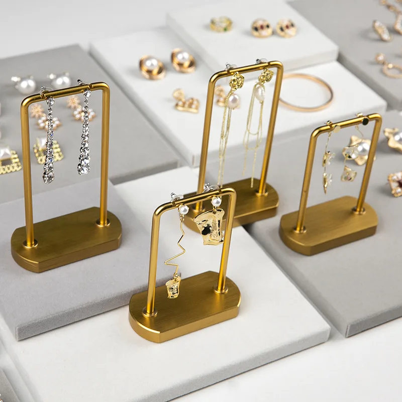 

Металлический держатель, серьги для ювелирных изделий на палец, Т-образная полка, подвесная подставка для ушей, органайзер для хранения, стеллаж с отверстиями