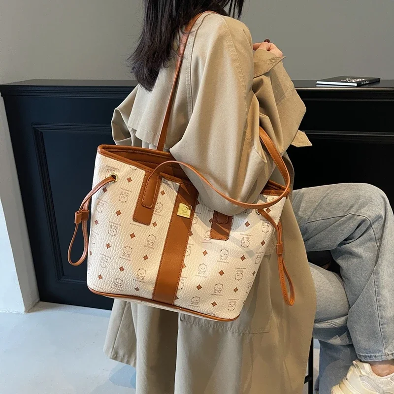 

Elegant Tote Bags For Women, Leather Shoulder Bag Classic Design By Famous Designer Luxury Brand Ladies Handbags