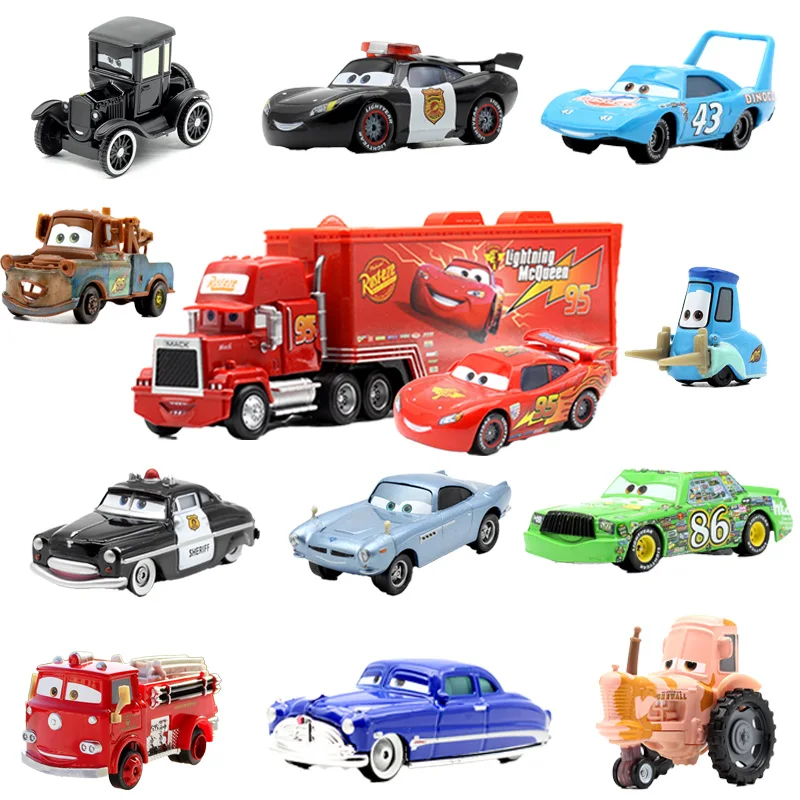 Disney Pixar Cars 95 Jackson Storm Ramirez Toy Car McQueen 1:55 Die-cast Metal Alloy Model Toy Car Childrens Gifts Collectibles