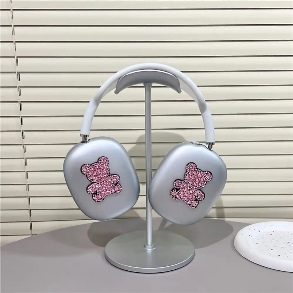 جراب واقي لسماعة كرتون لطيفة ، حفر فلاش ، دب ، ناعم ، شفاف ، مضاد للسقوط ، غطاء حماية لسماعات AirPods Max ، تخفيضات كبيرة