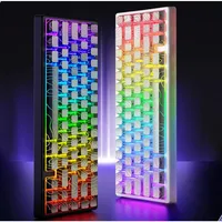 XVX M67 Light Myth Wired Mechanical Keyboard Customized Layout RGB 65% 67 Key Support QMK/VIA Enhanced SMD LED IMD Keycap Gaming