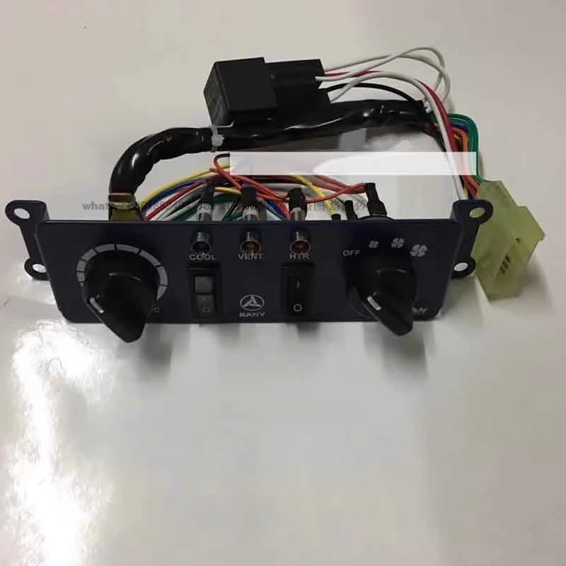 Excavator accessories for Sany SY55 60 65 air conditioning surface u board air conditioning control panel excavator engineering