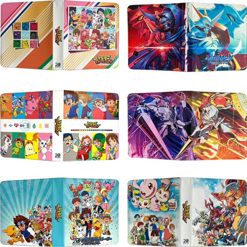 

450pcs Digital Monster DTCG Card Album 9Grid30Pages Zipper Cards Binder Book Folder Digimon Adventure Games Card Collection Book