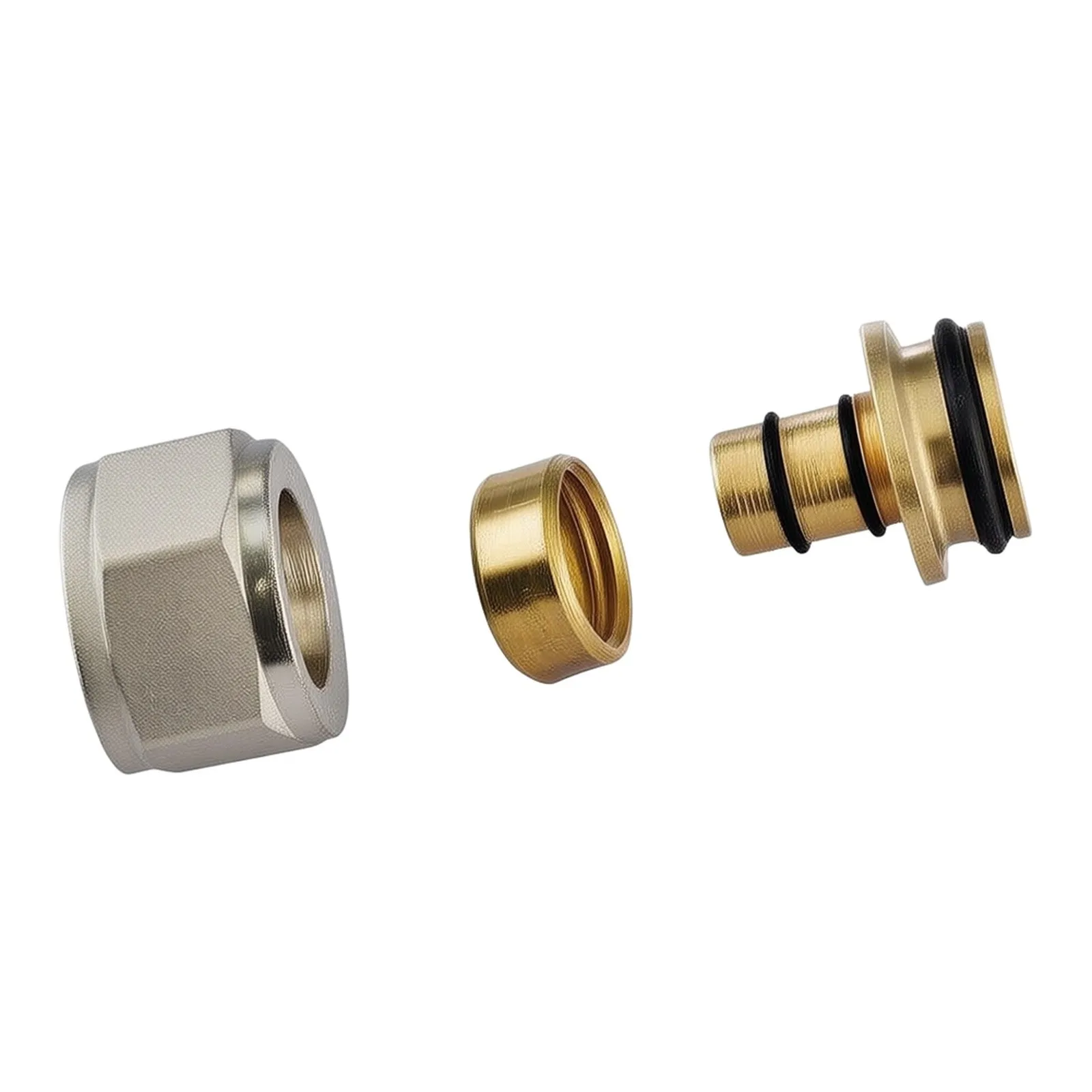 Reliable Connection Solutions 120 Set Underfloor Heating Connectors with Nickel Plating for Long Lasting Performance