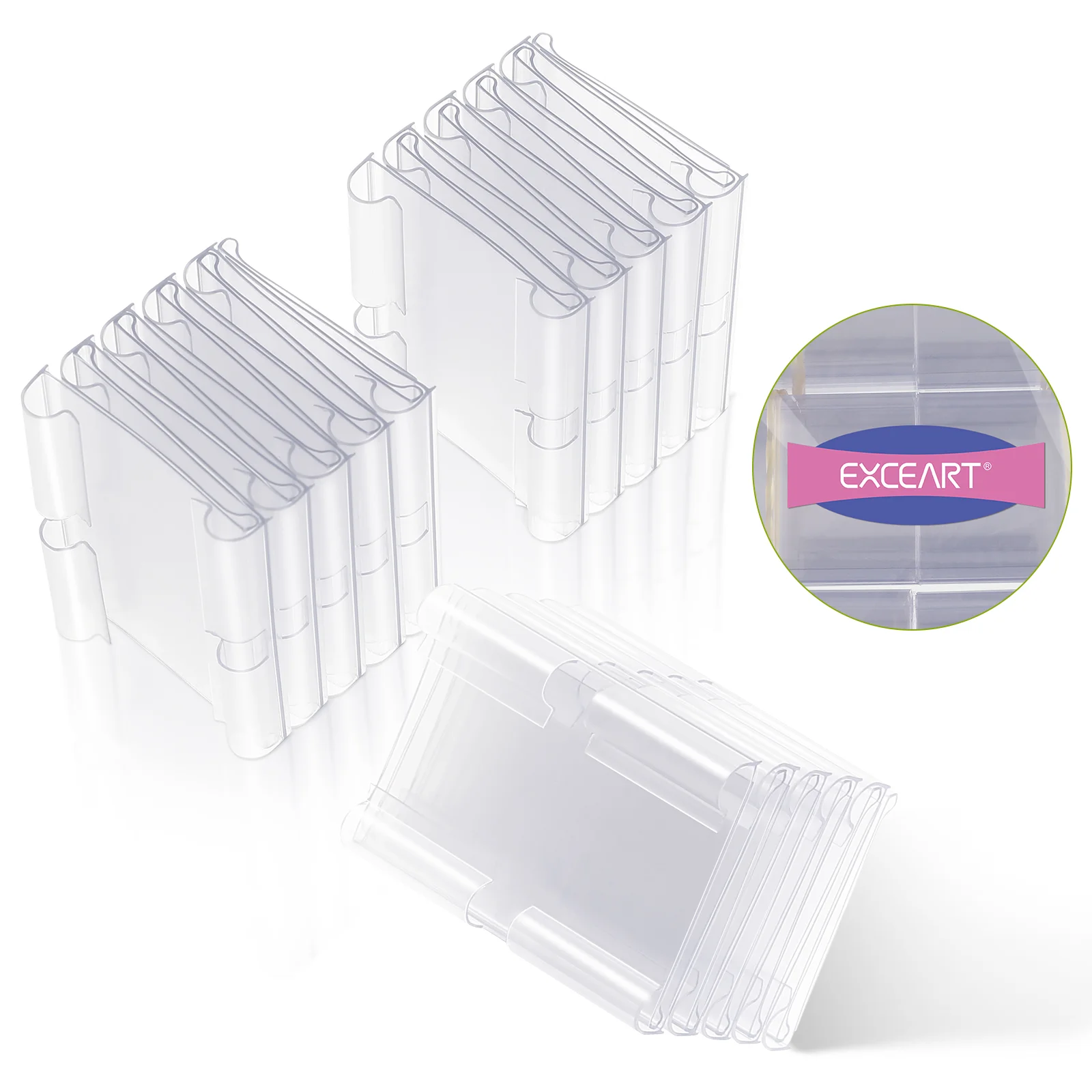 60 Pcs Shelf Clips Shelves Storage Bins Basket Labels on Ticket Display Holder Acrylic Sign Box Metal Clip-on