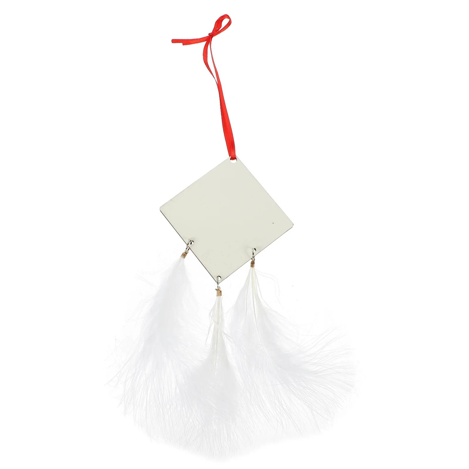 

Plume Sublimation Pendant Thermal Transfer Blank Hanging Christmas Ornament DIY Sublimation Decor Party Hanging Ornament