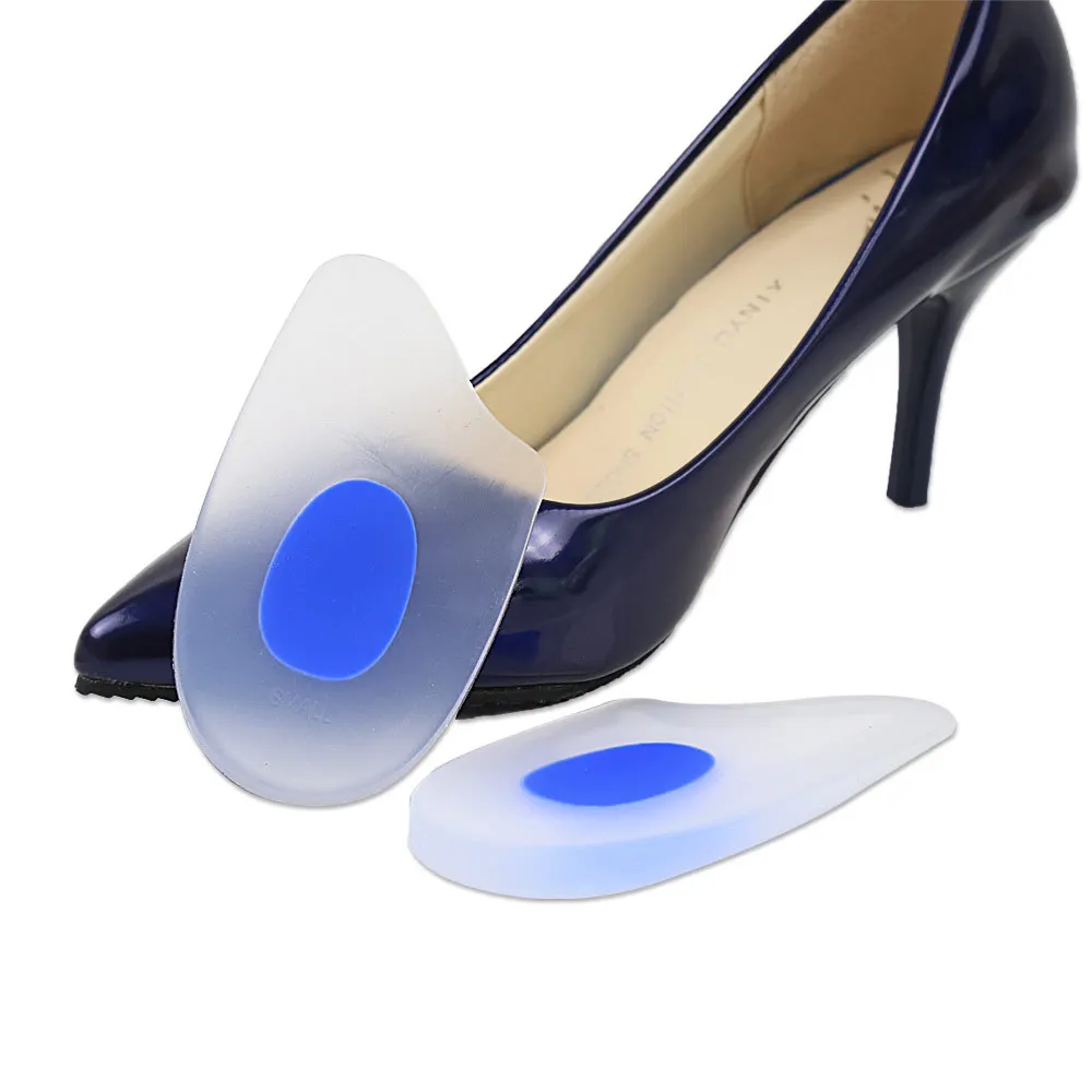 Silicone Diagonal Heel Pads O-shaped Leg Adjustment Silicone shock-absorbing Insoles For Men And Women