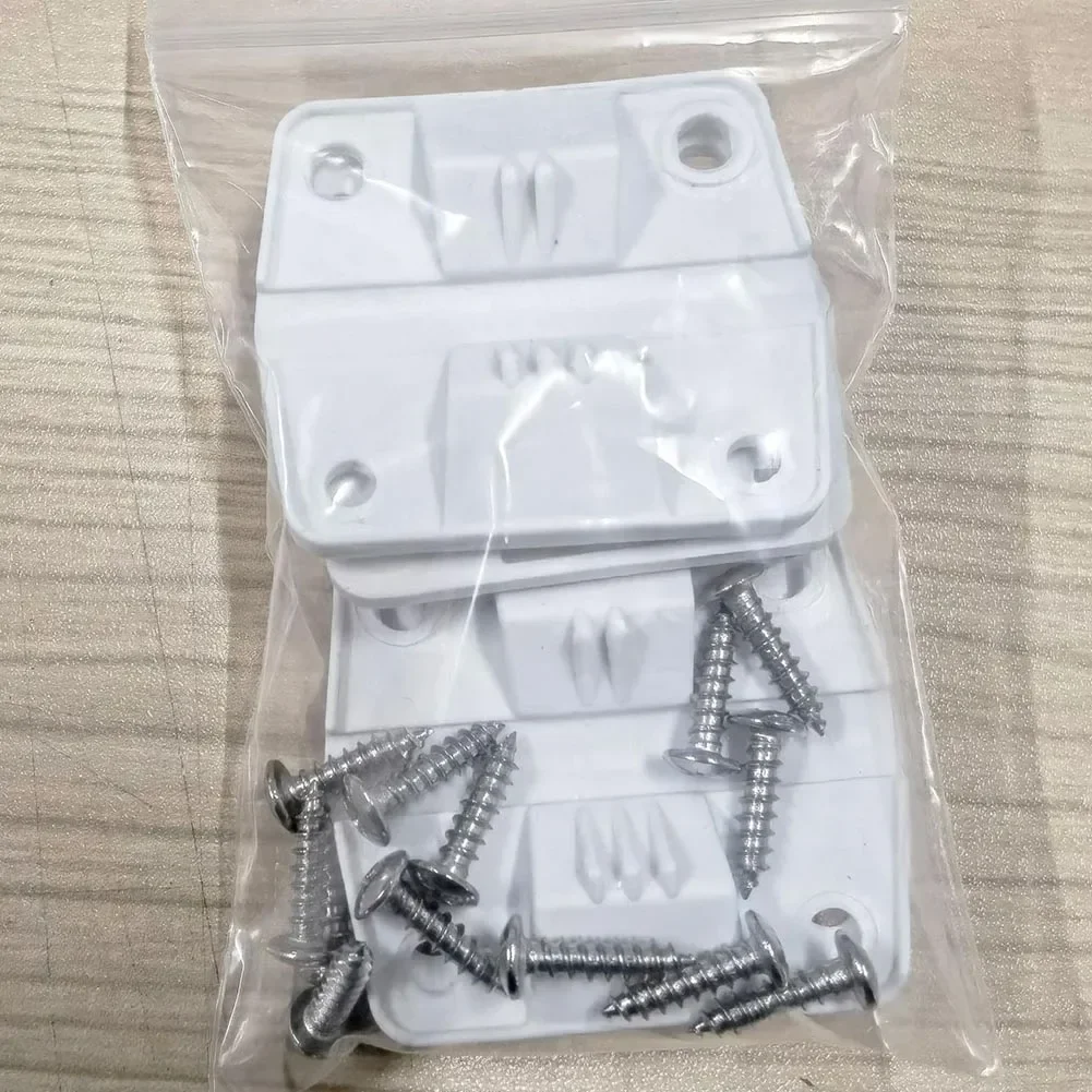 Plastic For COOLER PLASTIC HINGE SET REPLACEMENT 2x HINGES 8x SCREWS 5283-1141  4*16mm Screw Furniture Hardware