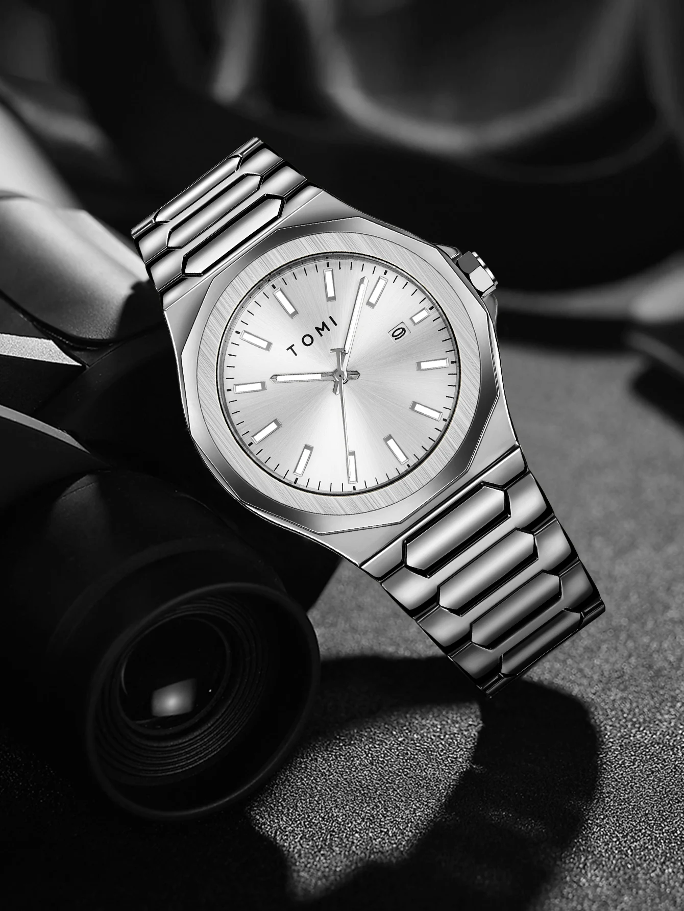 TOMI Luxus Business herren Uhr Geschenk Box Set Hohe Qualität Rose Gold Fall Einfache und Vielseitige Quarzuhr Relogio Masculino – Detail 12