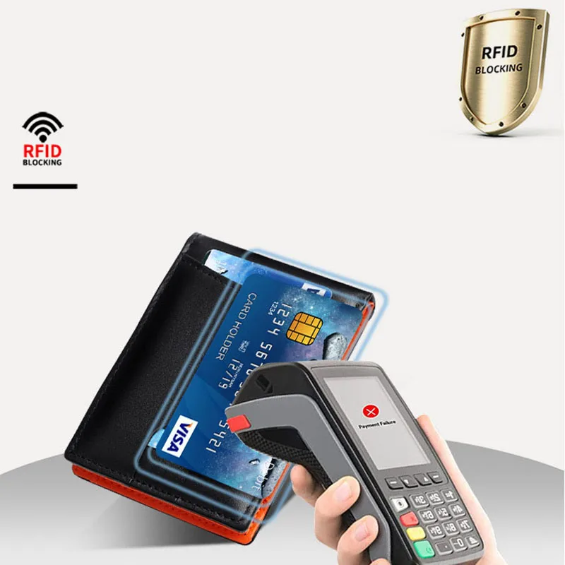 Kostenlose maßgeschneiderte Retro-Leder-Geldbörse mit Initialen-Buchstaben, ultradünn, für Herren, modische RFID-Geldbörse, kleine Pickup-Karte aus Rindsleder