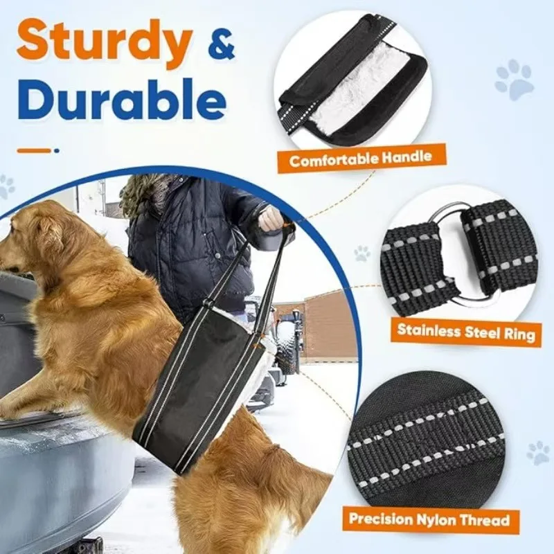 

Dog Aid Belt Dog Lift Harness Adjustable Dog Back Leg Sling Old Disabled Joint Injuries Pet Rear Leg Support Dog Carrier Sling