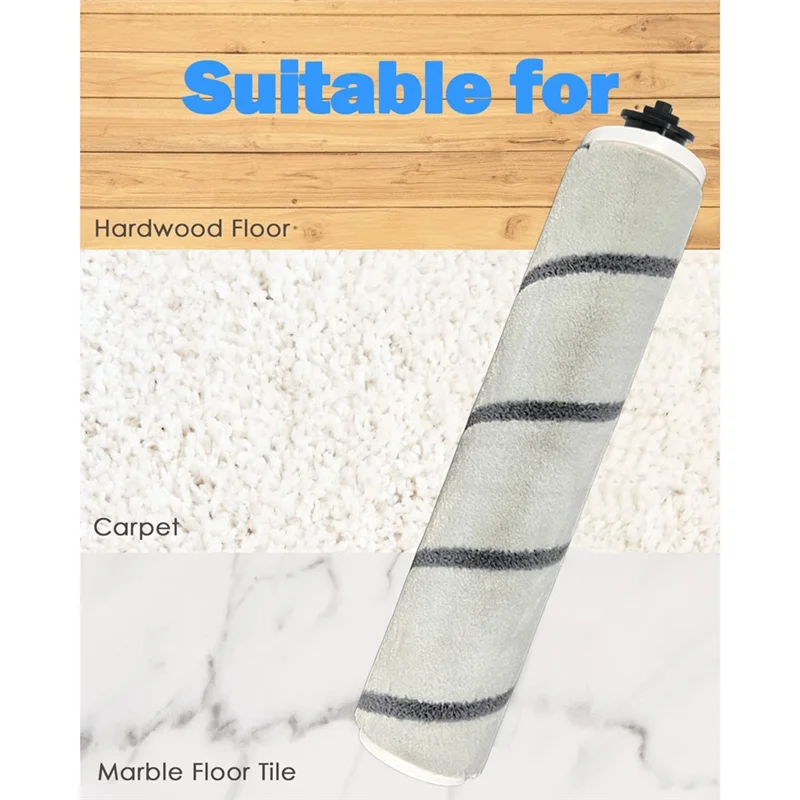Top Deals High-Quality Soft Velvet Roller Brush For Dreame P10 / Solo 10 / Power 11 Series - Ideal For Wood Floors Vacuum Attach
