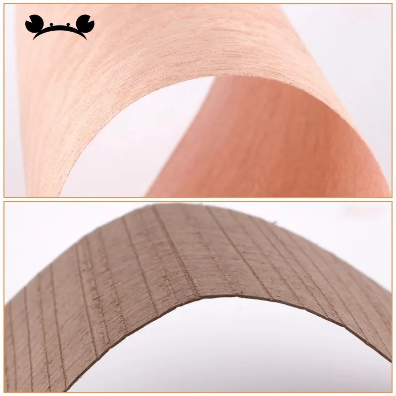 Natural Paulownia Wood Veneer Sheets for Scale Model Building, Miniature Furniture DIY Craft Projects Realistic Grain Decals - Image 2