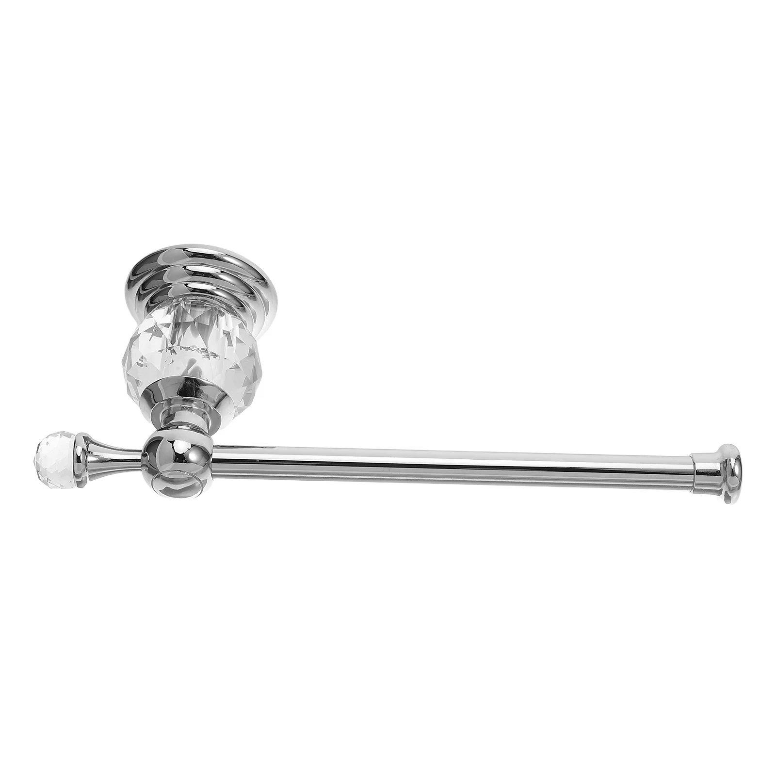 

Crystal Toilet Paper Holder Stainless Steel Wall Mount Bathroom Kitchen Laundry Storage Wall Mounted Towel Holder