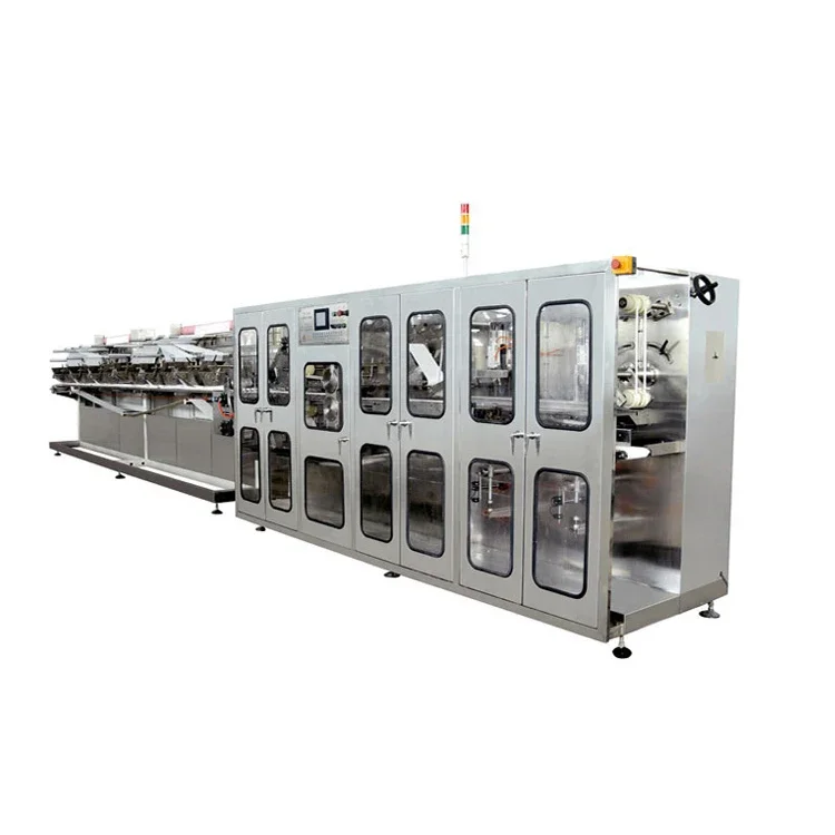 Manufacturing Single Wet Wipe Napkin Tissue Making Packing Machine